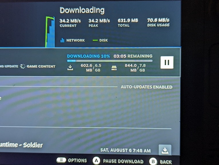 How to view download speed and do a speed test on the Steam Deck