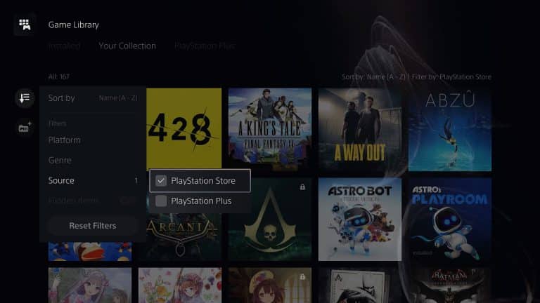 How to view owned games on PS5