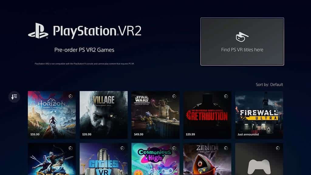How to find PlayStation VR2 games on PS5's PlayStation Store