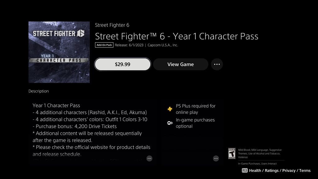 Street Fighter 6 Year 1 Ultimate Pass: price, characters, stages, costumes,  release date - Mirror Online